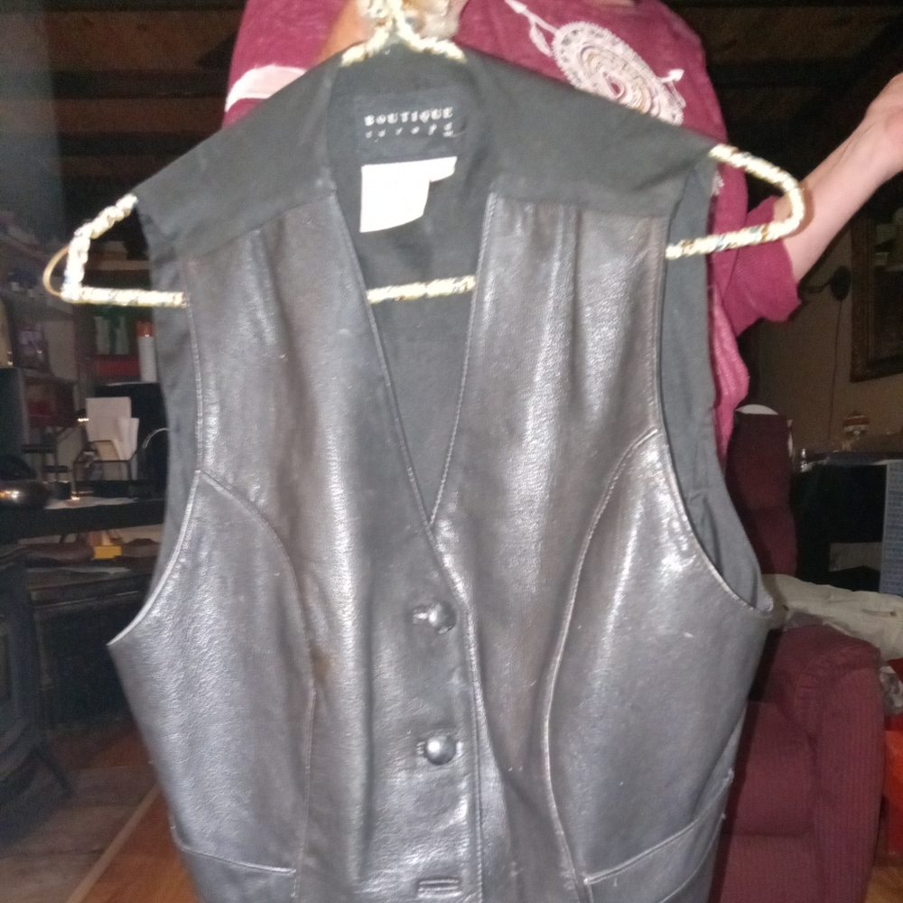 Leather vest